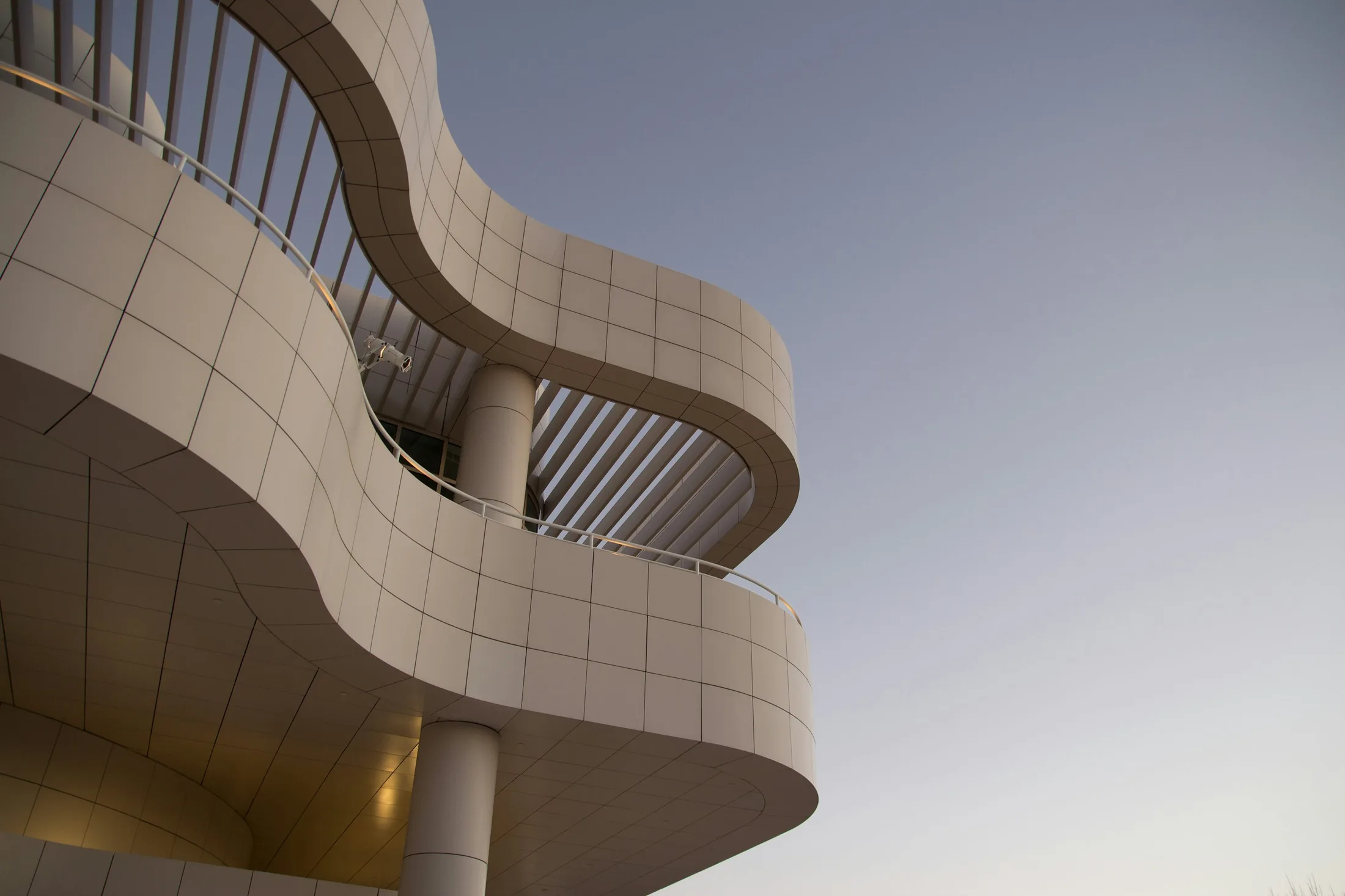 Modern architectural building facade