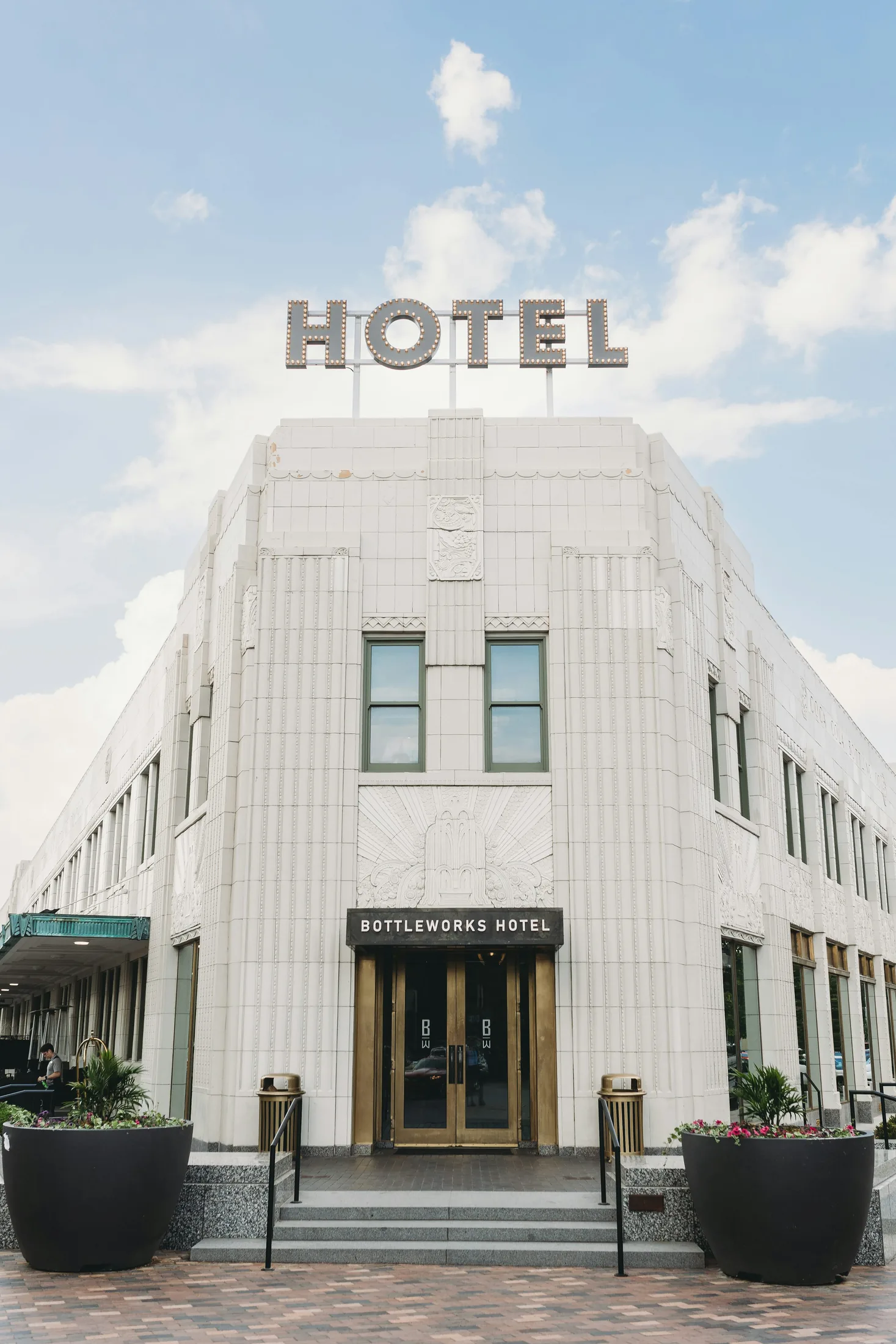 Hotel entry exterior